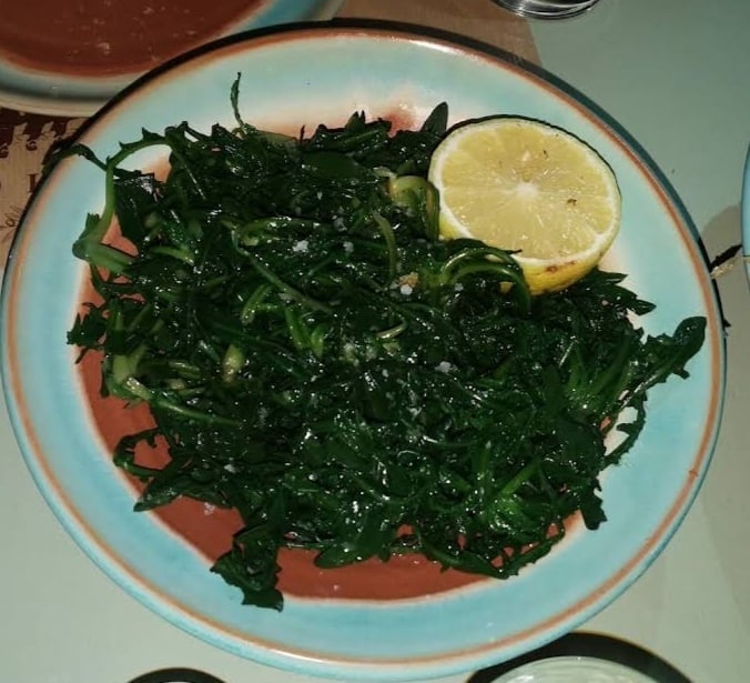 Boiled green salad
