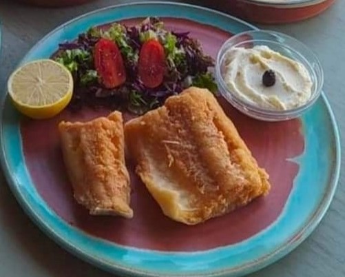 Our suggestion : Fried Codfish with garlic dip